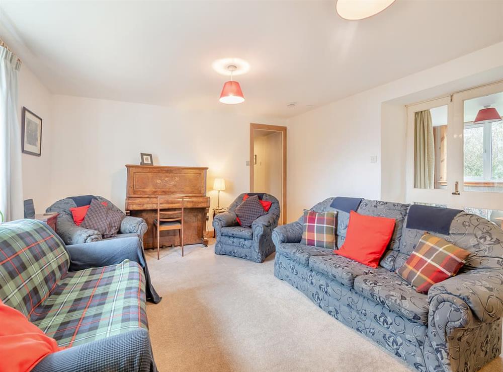 Living room at Brondeg Lodge in Callington, Argyll