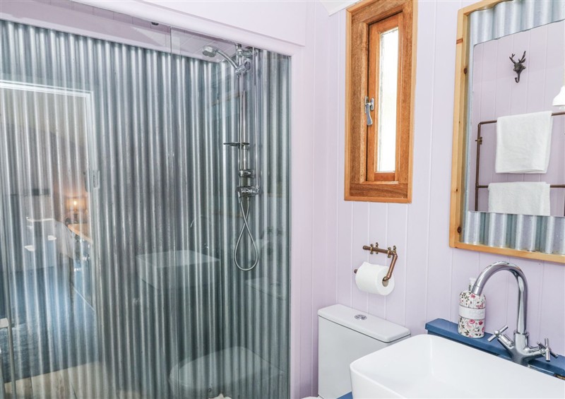 Bathroom at Brondel Luxury Shepherds Hut, Aberystwyth