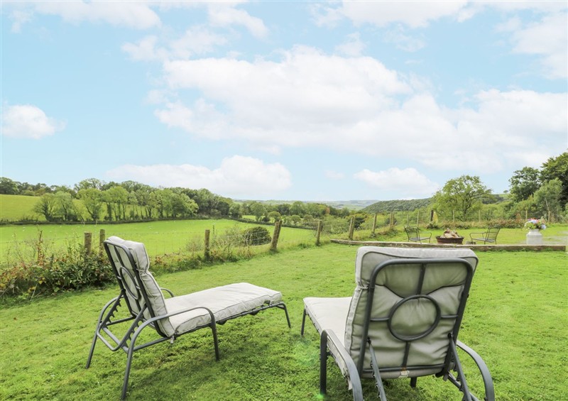 The garden in Brondel Luxury Shepherd's Hut at Brondel Luxury Shepherds Hut, Aberystwyth