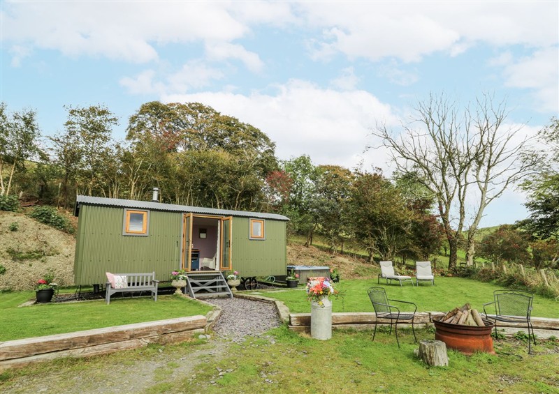 This is the setting of Brondel Luxury Shepherd's Hut at Brondel Luxury Shepherds Hut, Aberystwyth