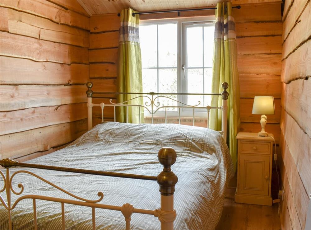 Double bedroom at Brook Barn Farm Cabin in Liskeard, Cornwall