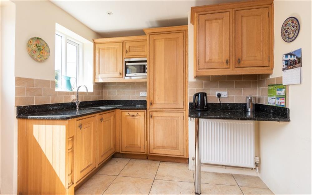 This is the kitchen at Brook Cottage in Bantham