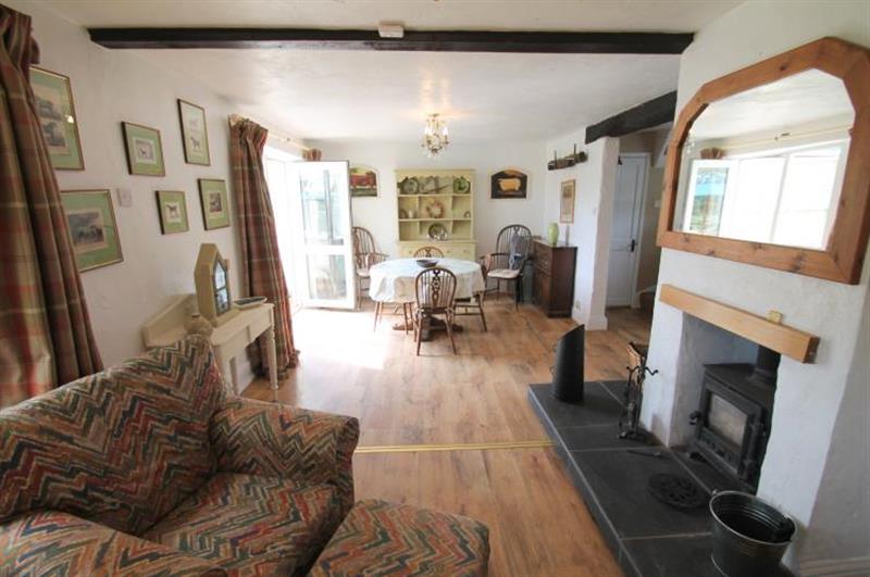 Living room at Brook Cottage, Challacombe