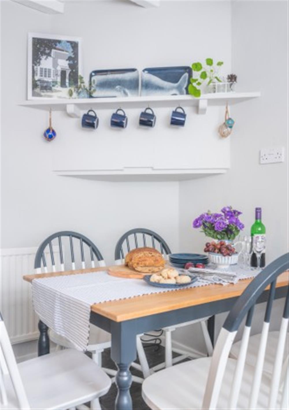 Dining room at Brook Cottage in Lyme Regis
