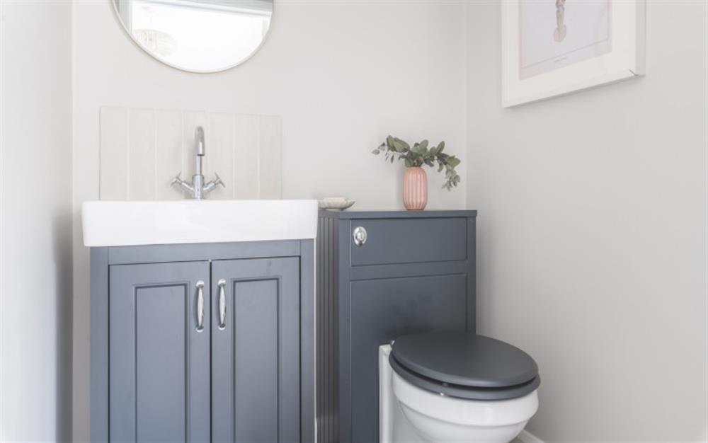 This is the bathroom at Brook Cottage in Lyme Regis