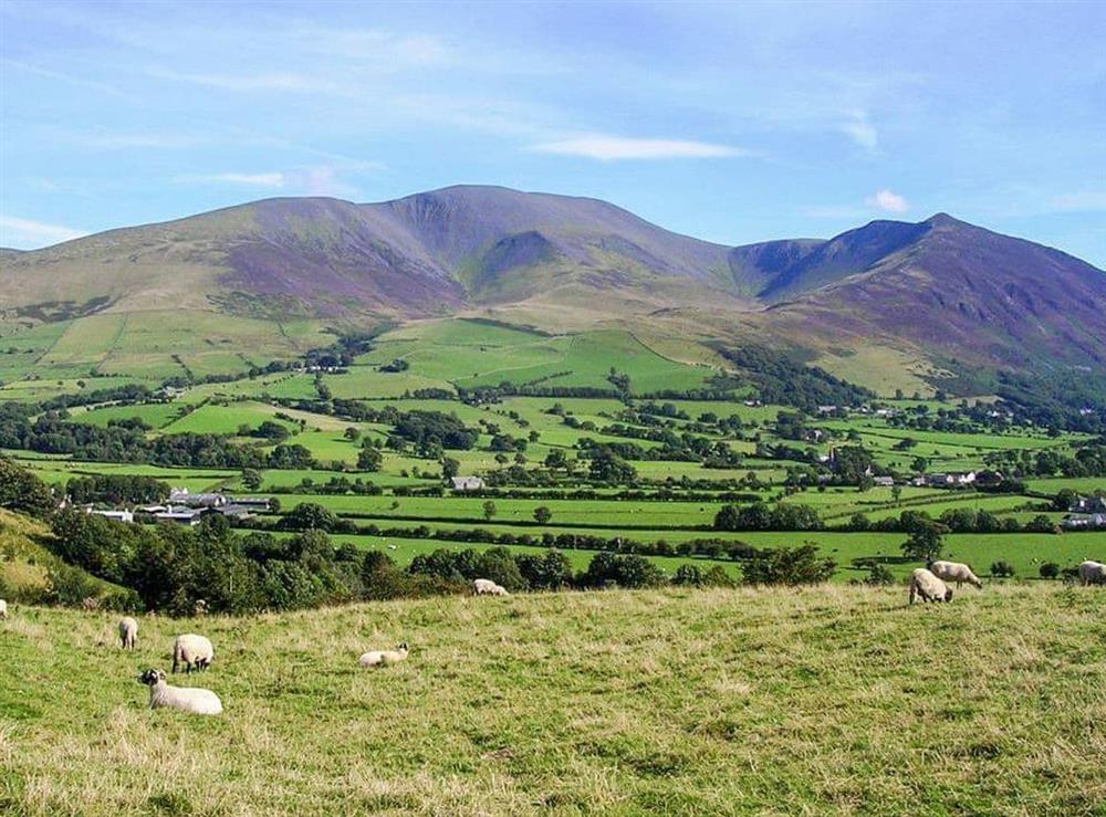 Skiddaw mountain range - view taken about 20 mins walk (steep in parts) from the cottage