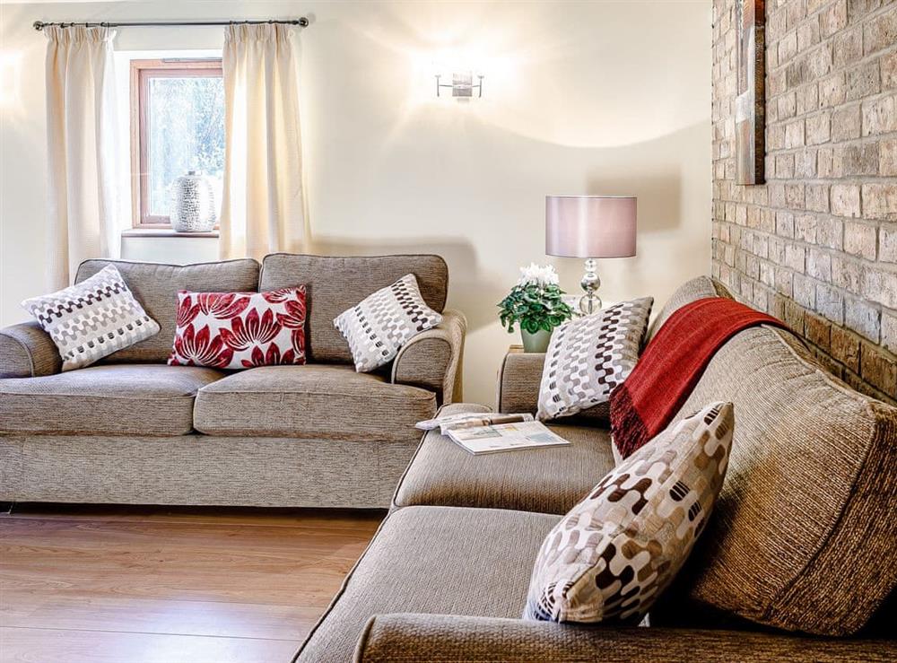 Living area at Brook House Farm Cottage in Scamblesby, near Louth, Lincolnshire