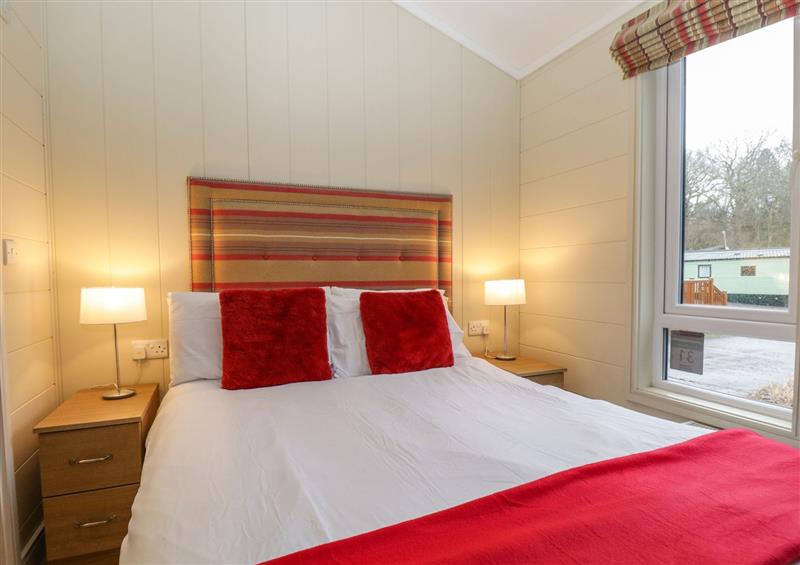 One of the 2 bedrooms at Brook Lodge, Troutbeck Bridge