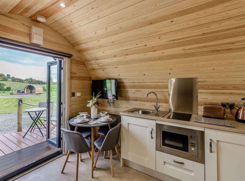 Open plan living space (photo 3) at Brook Valley Glamping-Beech in Llanfair Caereinion, Powys
