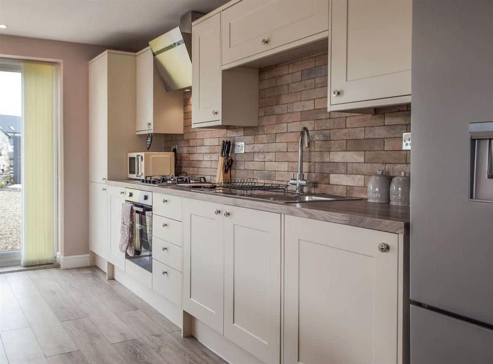 Kitchen area at Brook View Cottage in Llanteg, Dyfed