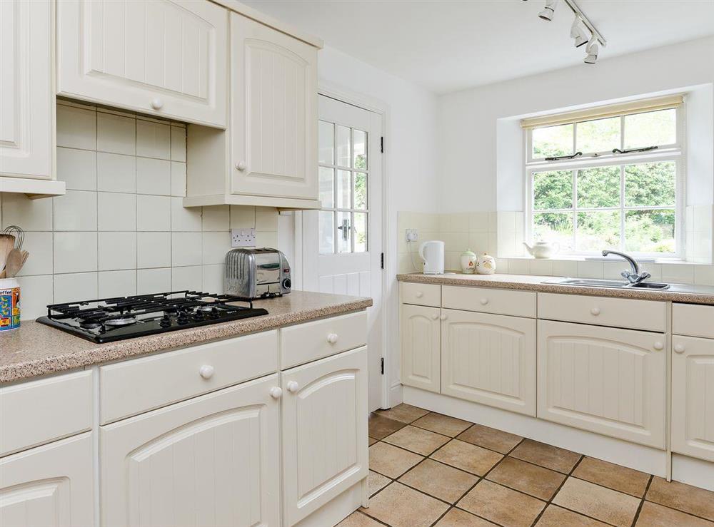 Kitchen at Brookside Cottage in Beeley, near Chatsworth, Derbyshire