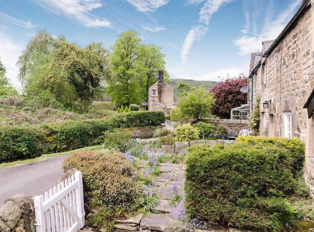 View at Brookside Cottage in Beeley, near Chatsworth, Derbyshire