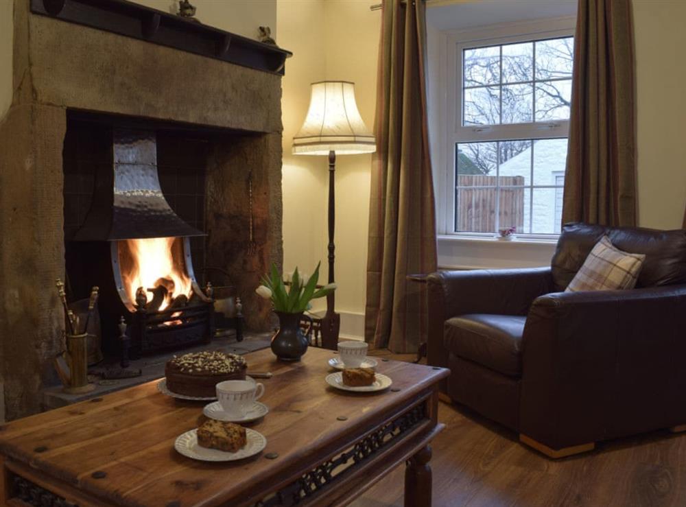 Cosy, romantic living room at Brookside Cottage in Forton, near Garstang, Lancashire