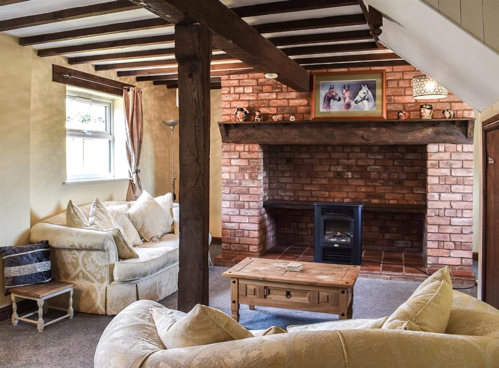 Living room at Brookside cottage in Lichfield, near Stafford, Staffordshire