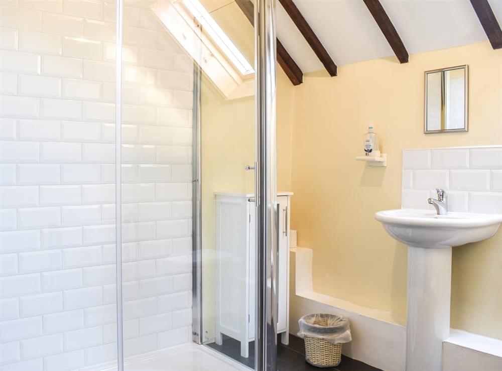 Shower room at Brookside cottage in Lichfield, near Stafford, Staffordshire