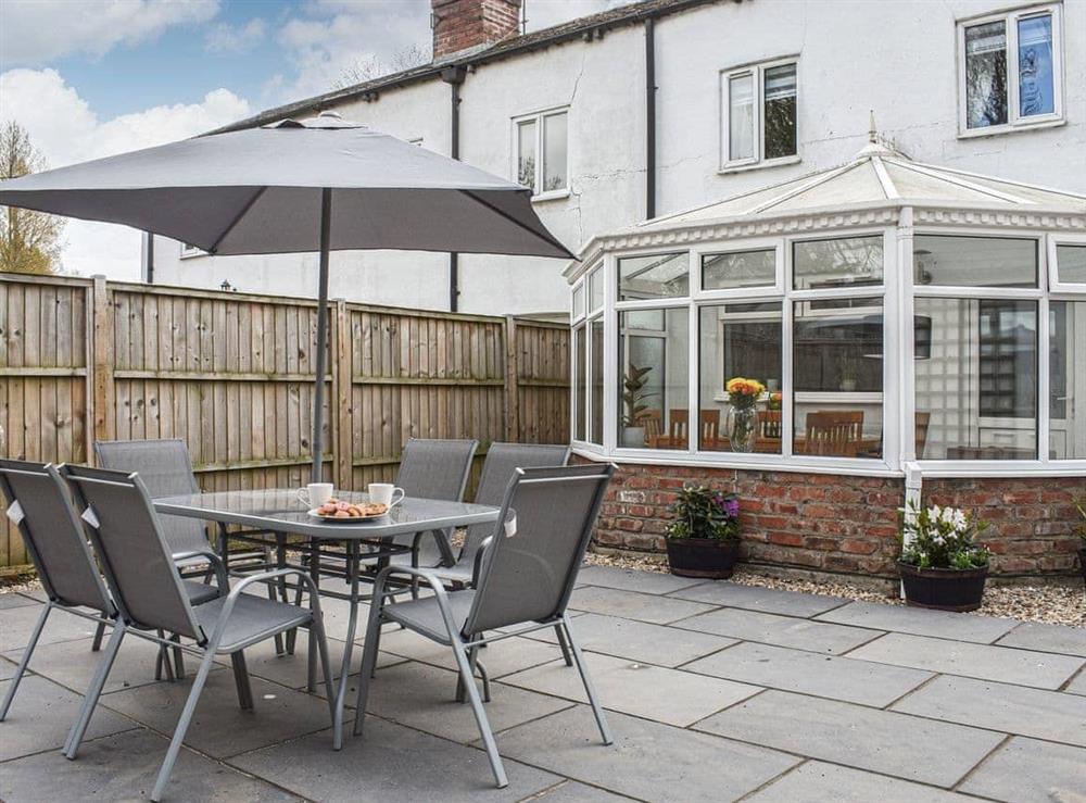 Patio at Brookside House in Pickering, North Yorkshire