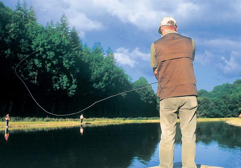 Fly fishing locally at Brookside Leisure Park in Bron-y-Garth, Oswestry, Shropshire