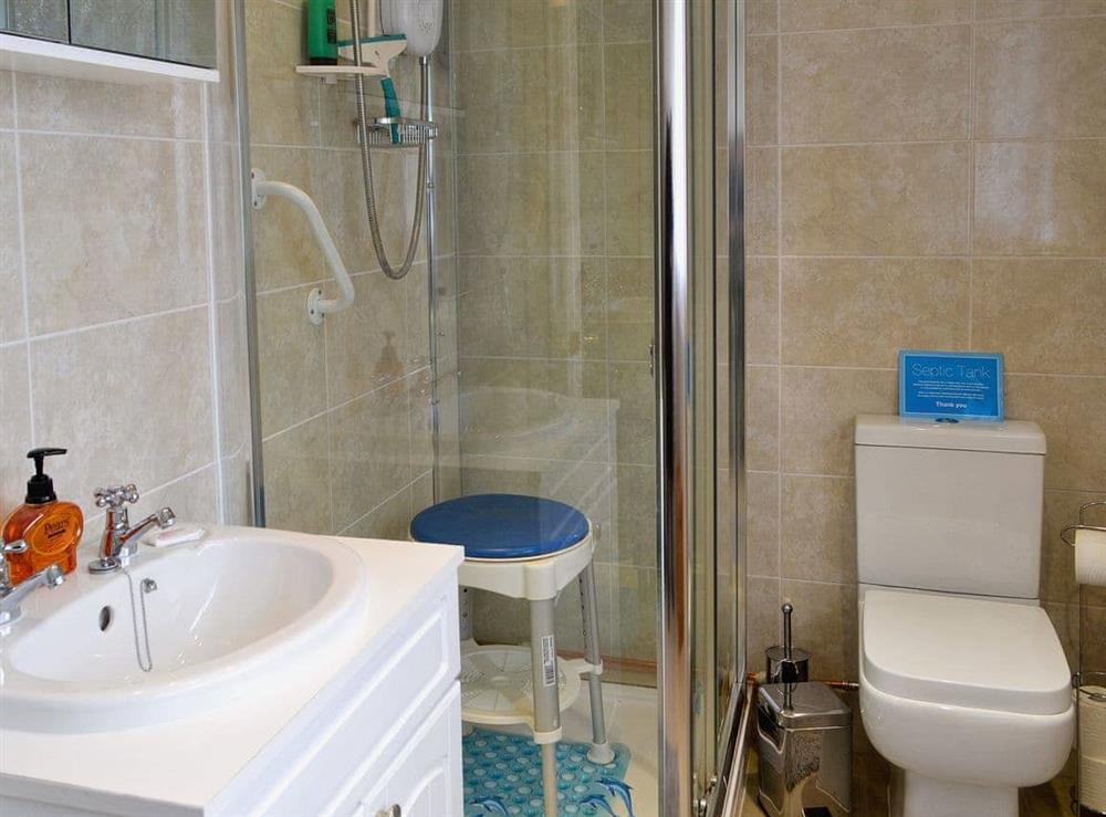 Shower room at Brookside in Shobley, near Ringwood, Hampshire
