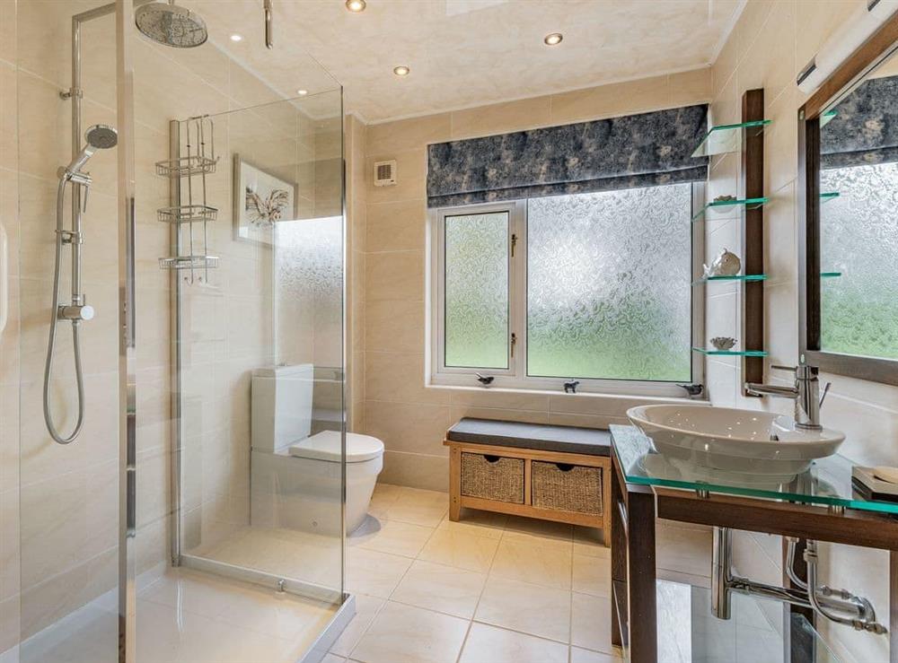 Shower room at Brooksyde,Kippford in Kippford, Dalbeattie, Kirkcudbrightshire