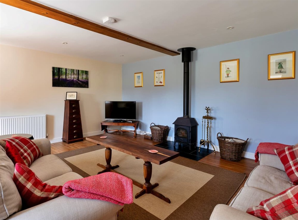 Living room at Brookvale House in Bransbury, Hampshire