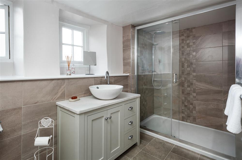 Brookview, Cotswolds: Family shower room with a large, walk-in shower  at Brookview, Lower Swell, Nr Stow-on-the-Wold