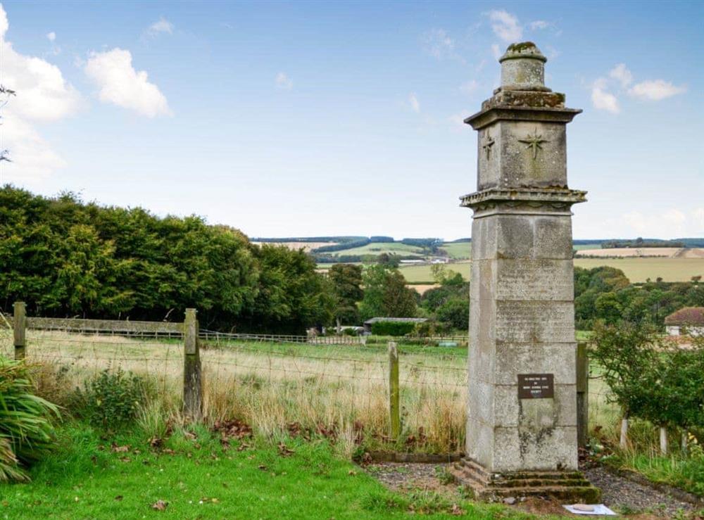 Local memorial at Broomhouse Lodge in Edrom, near Duns, The Scottish Borders, Berwickshire
