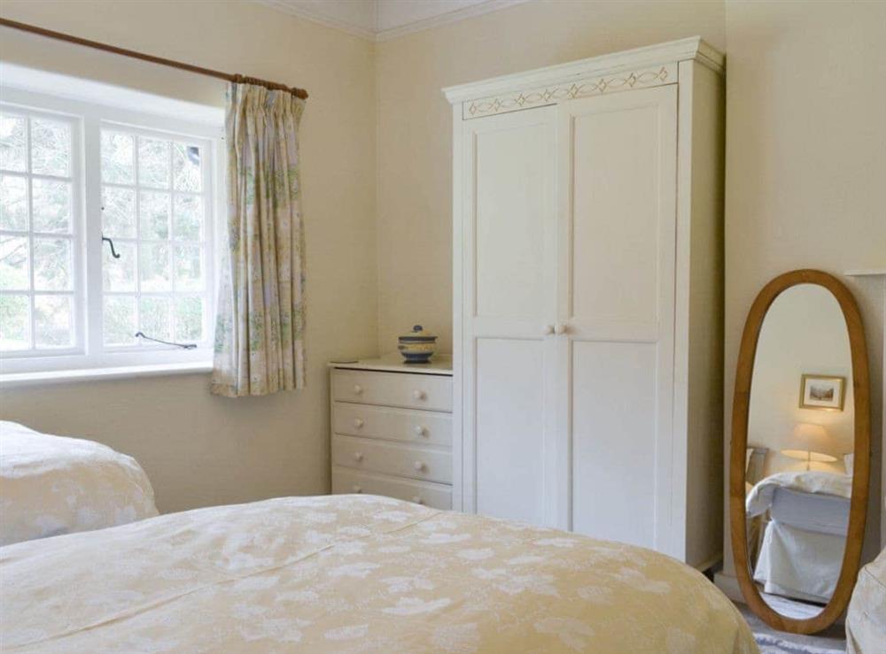 Ample storage within the twin bedroom at Broomriggs Cottage in Nr Sawrey, Hawkshead, Cumbria., Great Britain