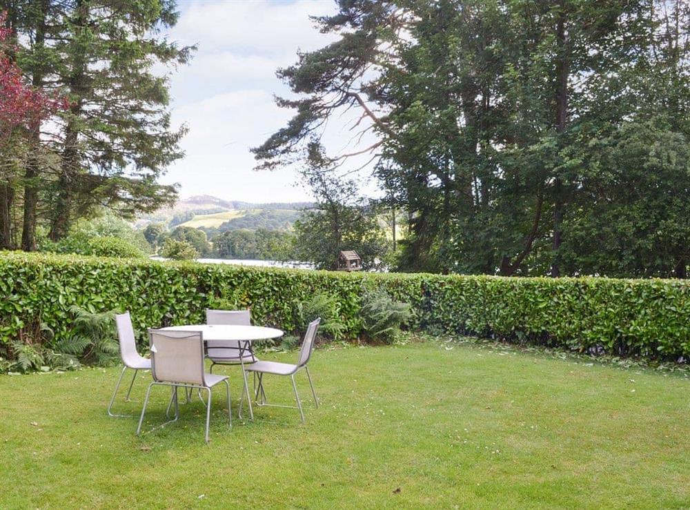 Front garden with outstanding countryside view at Broomriggs Cottage in Nr Sawrey, Hawkshead, Cumbria., Great Britain