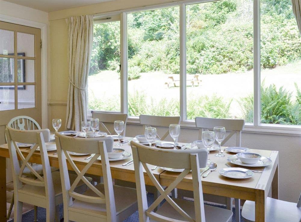 Garden/dining room with garden view at Broomriggs Cottage in Nr Sawrey, Hawkshead, Cumbria., Great Britain