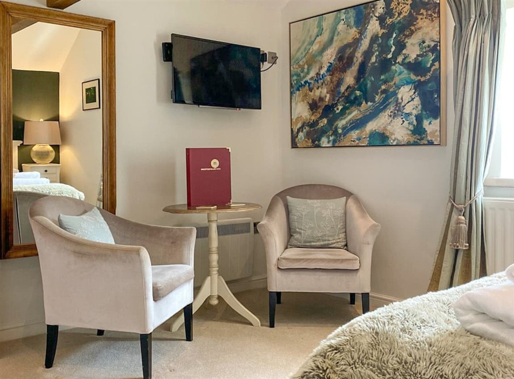 Living area at Brosterfield Suite in Foolow, near Hope Valley, Derbyshire