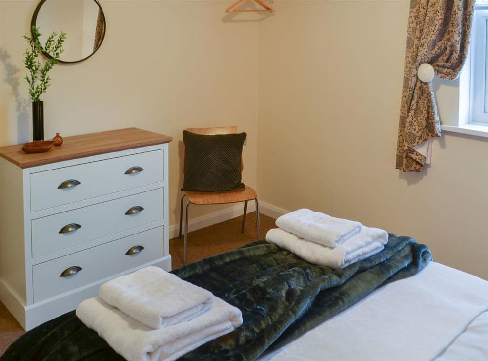 Double bedded room at Broughs House in North Broomhill, near Amble, Northumberland