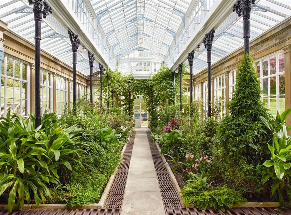 Fascinating conservatory at Broughton Hall in Broughton, near Skipton, North Yorkshire