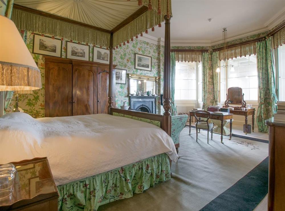 Portico four poster double bedroom – first floor at Broughton Hall in Broughton, near Skipton, North Yorkshire