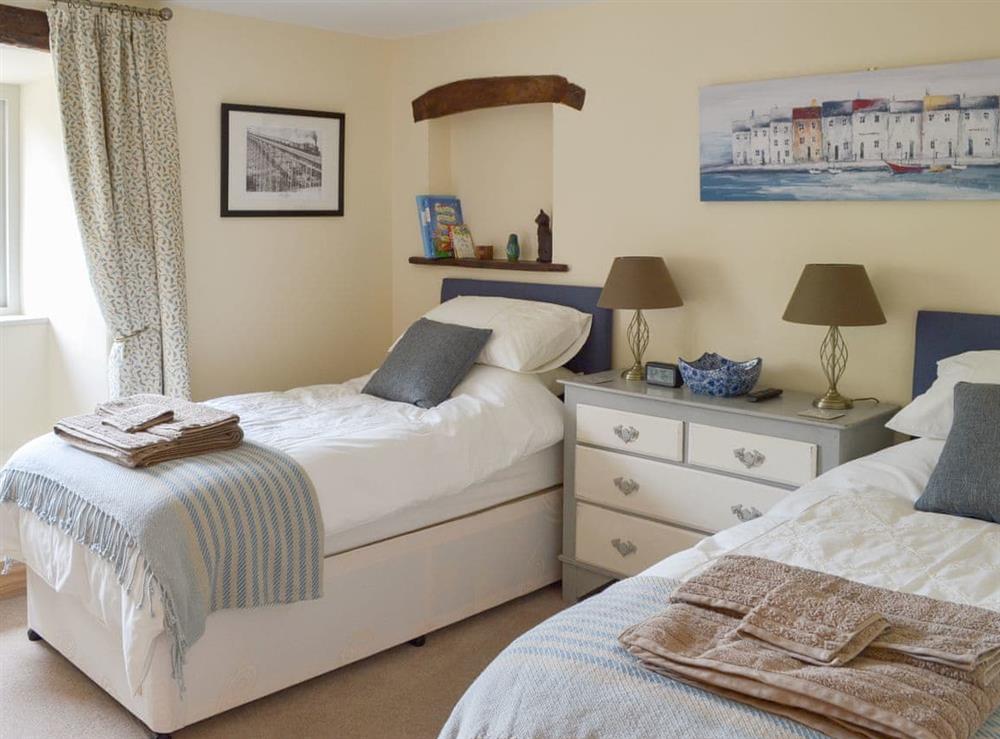 Twin bedded room that converts to super kingsize if required at Brow View Cottage in Ravenstonedale, near Kirkby Stephen, Cumbria