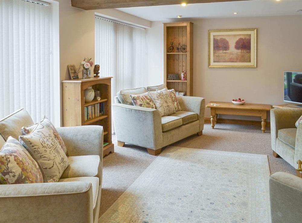Attractive living area at Lilly Cottage, 