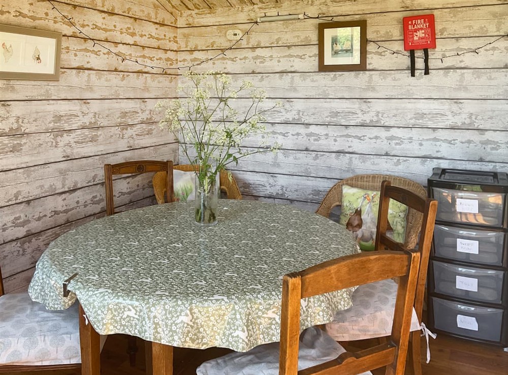 Open plan living space at Brown Hare in Brecon, Powys