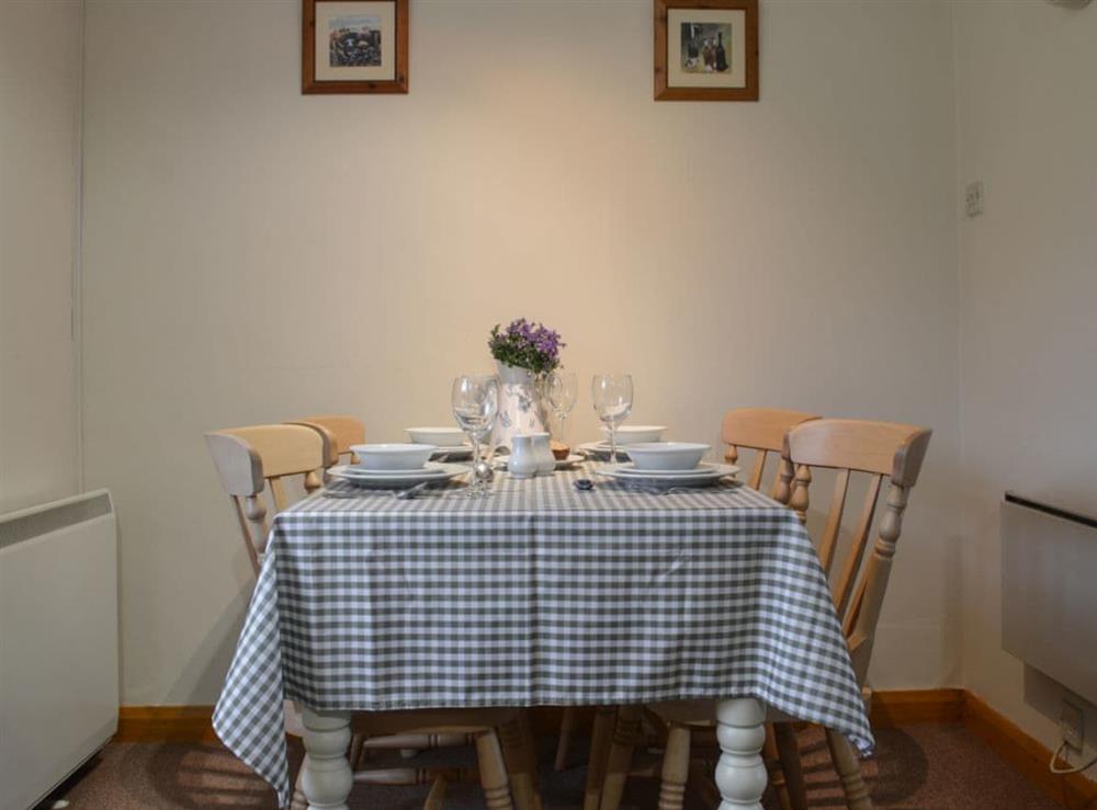 Dining area at Browney Cottage in Lanchester, near Durham, County Durham, England