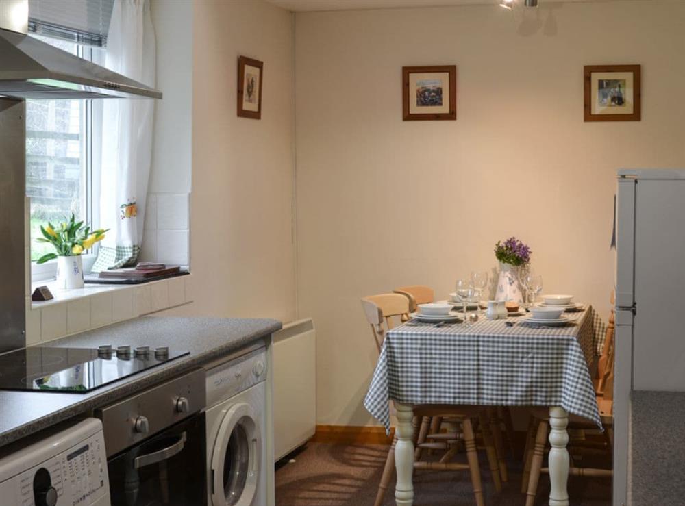 Kitchen with dining area at Browney Cottage in Lanchester, near Durham, County Durham, England
