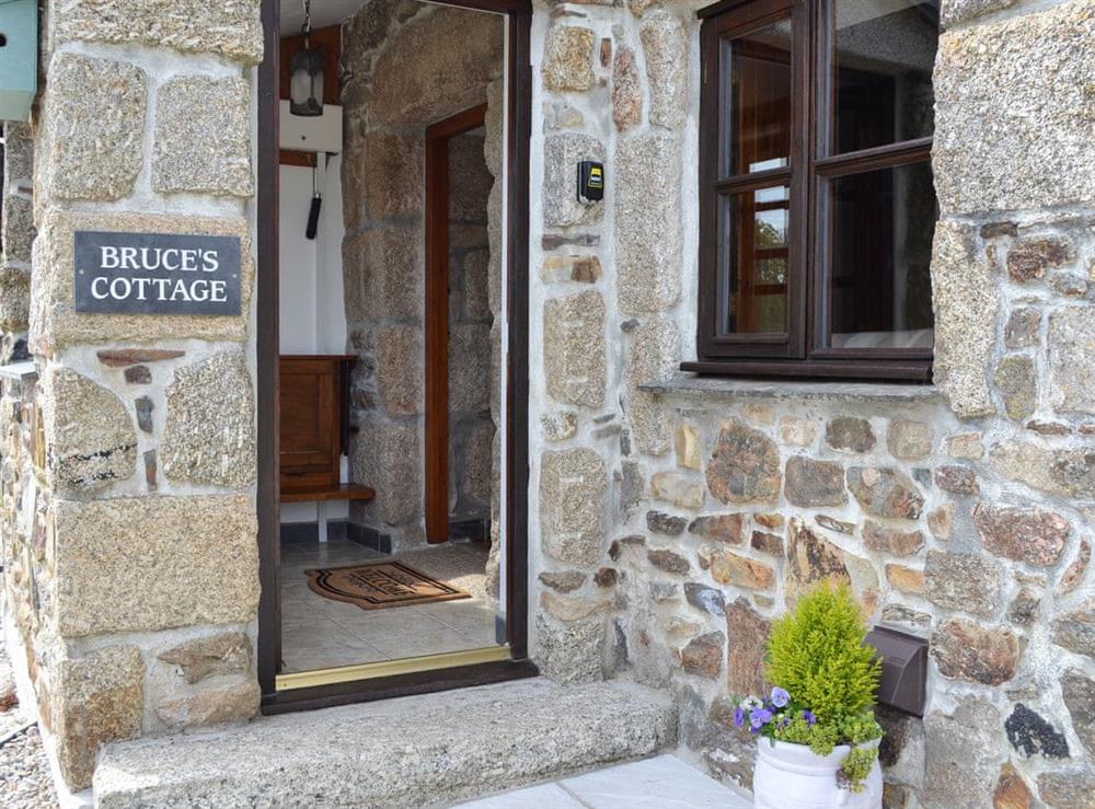 Entrance at Bruces Cottage in Whitecross, near Marazion, Cornwall