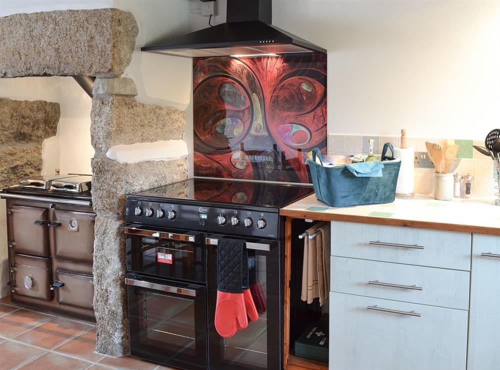 Kitchen at Bruces Cottage in Whitecross, near Marazion, Cornwall
