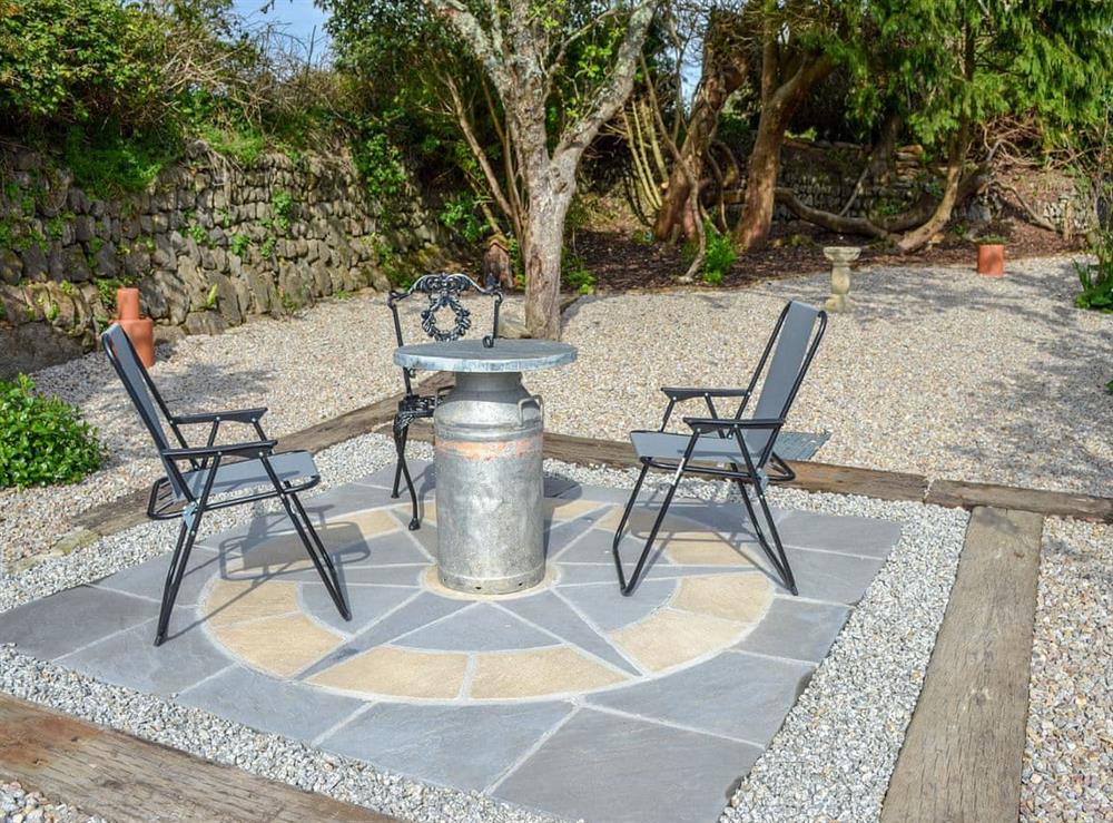 Outdoor area at Bruces Cottage in Whitecross, near Marazion, Cornwall