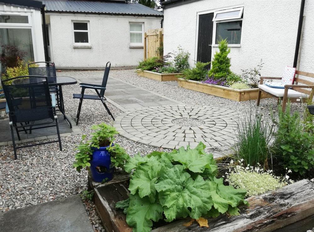 Garden at Bruich Cottage in Newtonmore, near Aviemore, Inverness-Shire