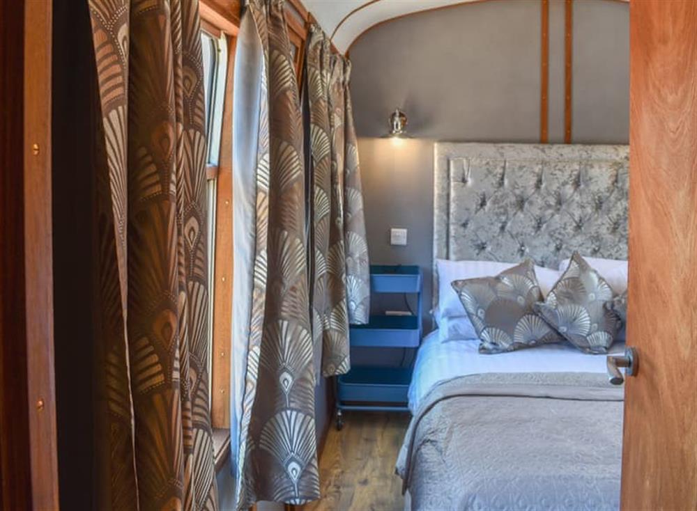Typical double bedroom at Brunel Boutique Railway Carriage No 1 in Dawlish Warren, Devon