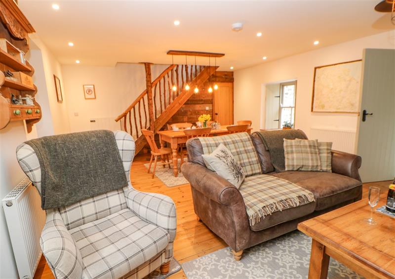 Relax in the living area at Brunos Bothy, Middleton near Belford