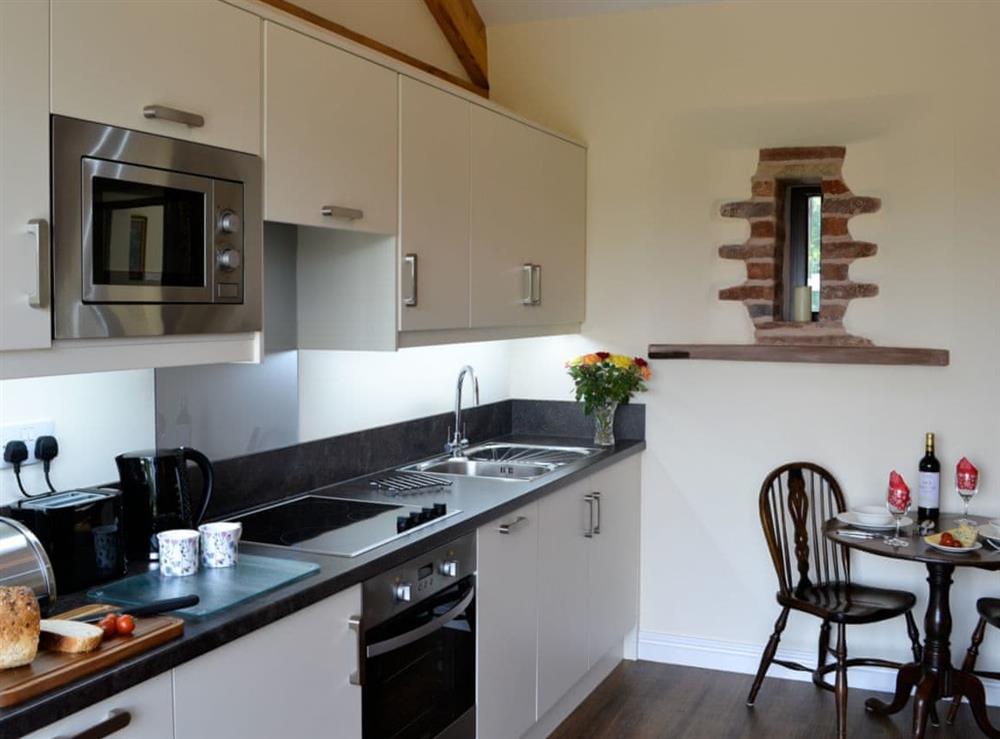 Kitchen & dining area at Brunos Bothy in Wigton, Cumbria
