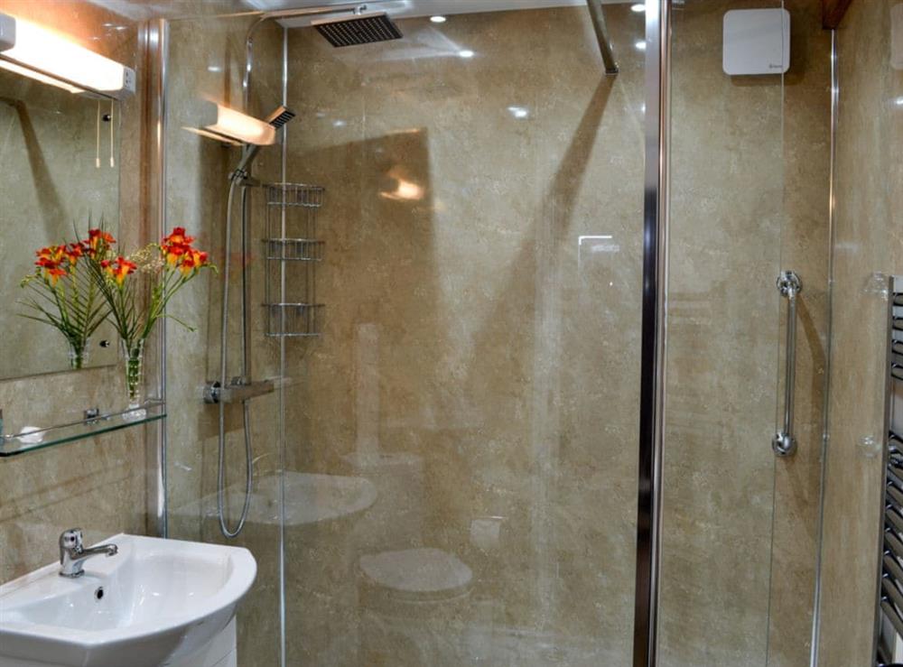 Shower room at Brunos Bothy in Wigton, Cumbria