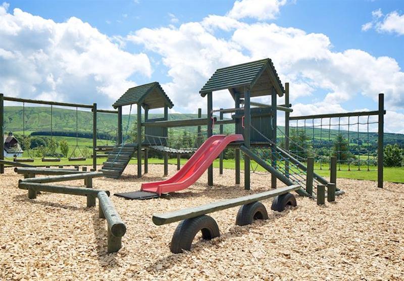 Children’s play area at Brunston Castle Resort in Girvan, South West Scotland