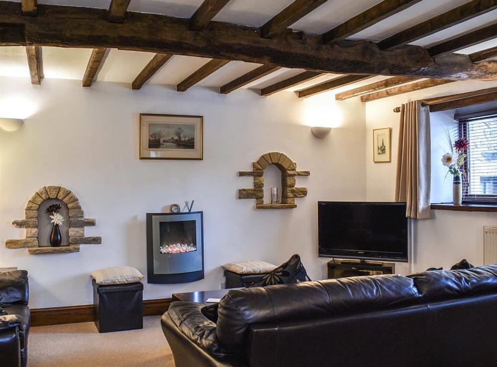 Living room at Brunthwaite Cottage in Brunthwaite, near Silsden, West Yorkshire