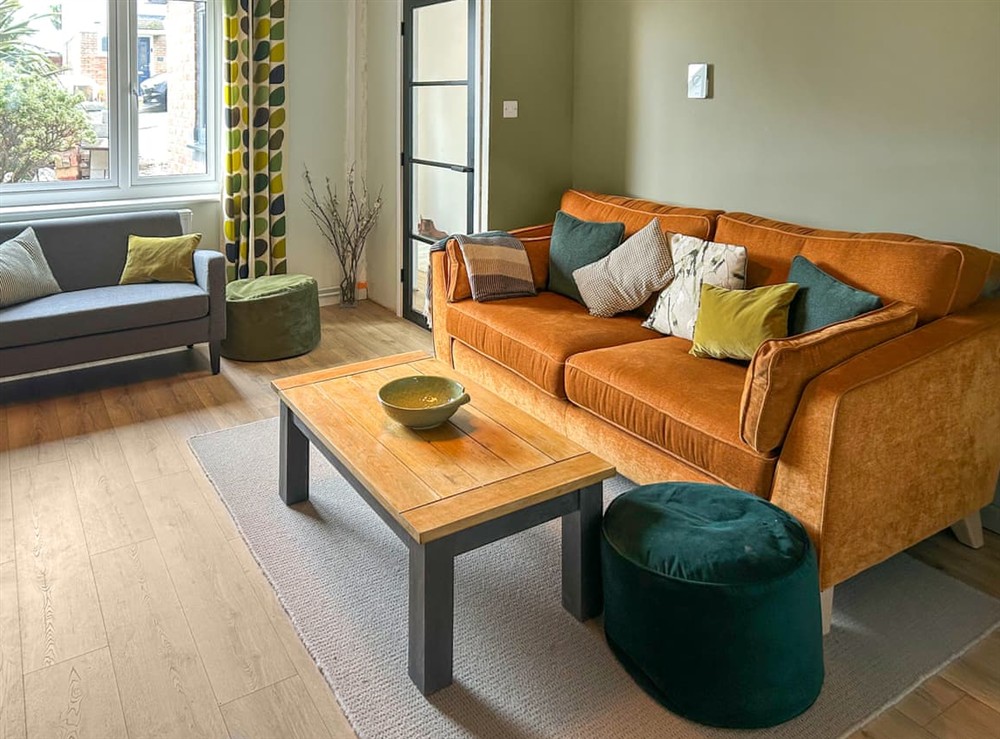 Living area at Bryluen in Newquay, Cornwall