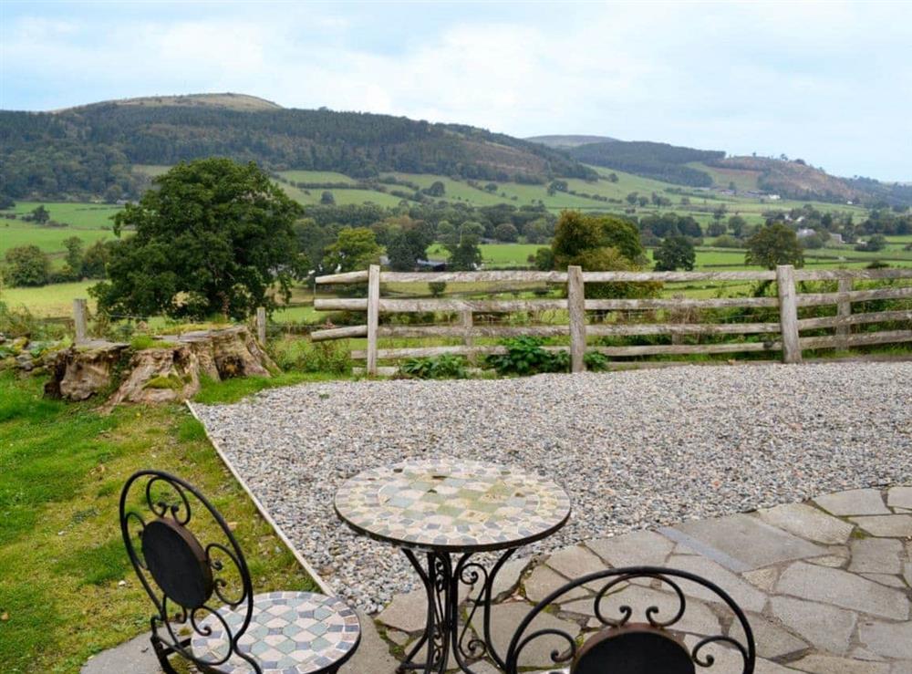 Sitting-out-area with countryside views at Bryn Awel in Llandrillo, Corwen., Clwyd